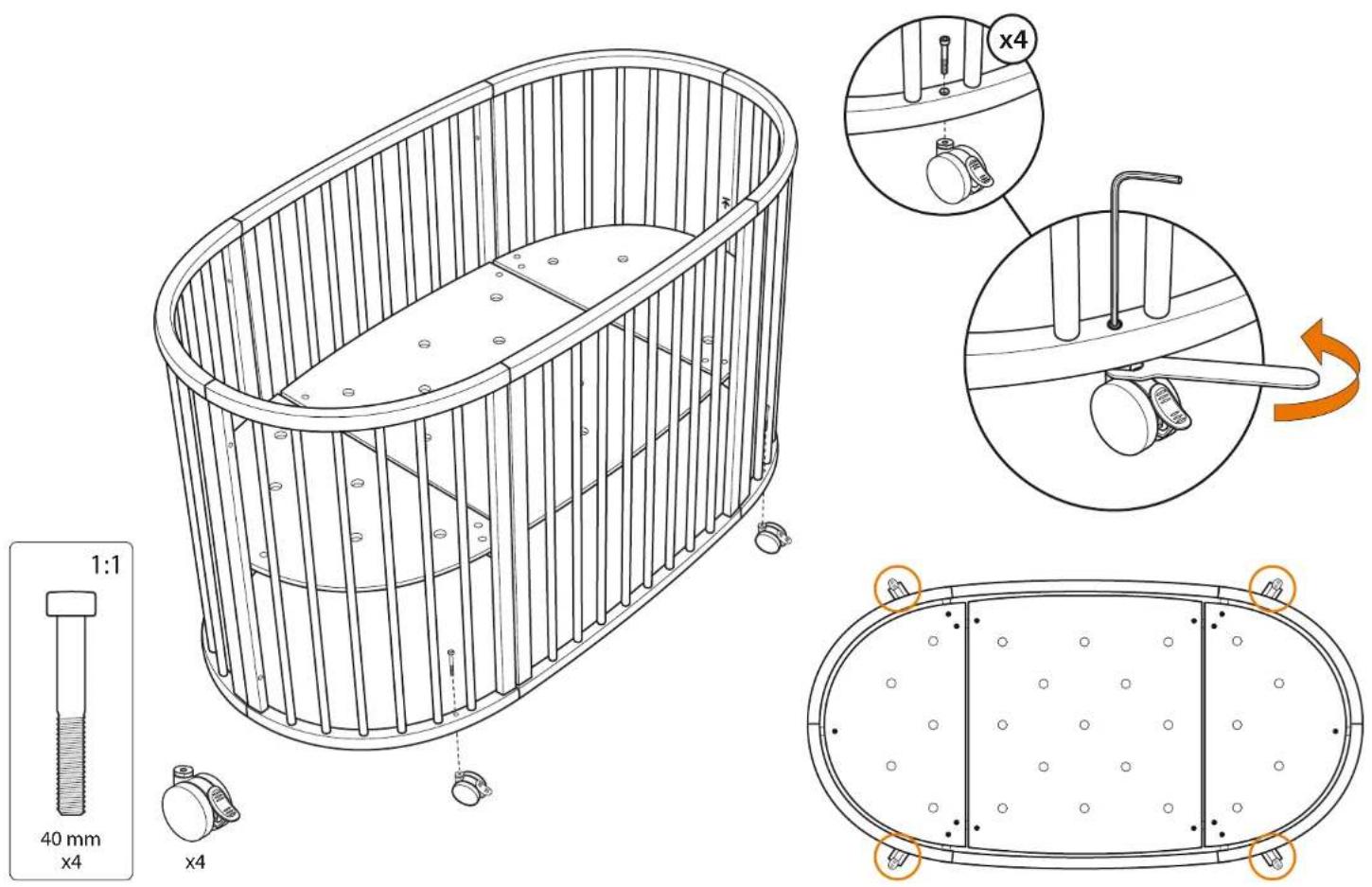 STOKKE Sleepi Bed - FOR AUSTRALIA: ONLY TWO POSITIONS OF THE MATTRESS BASE ARE AVAILABLE! - 12