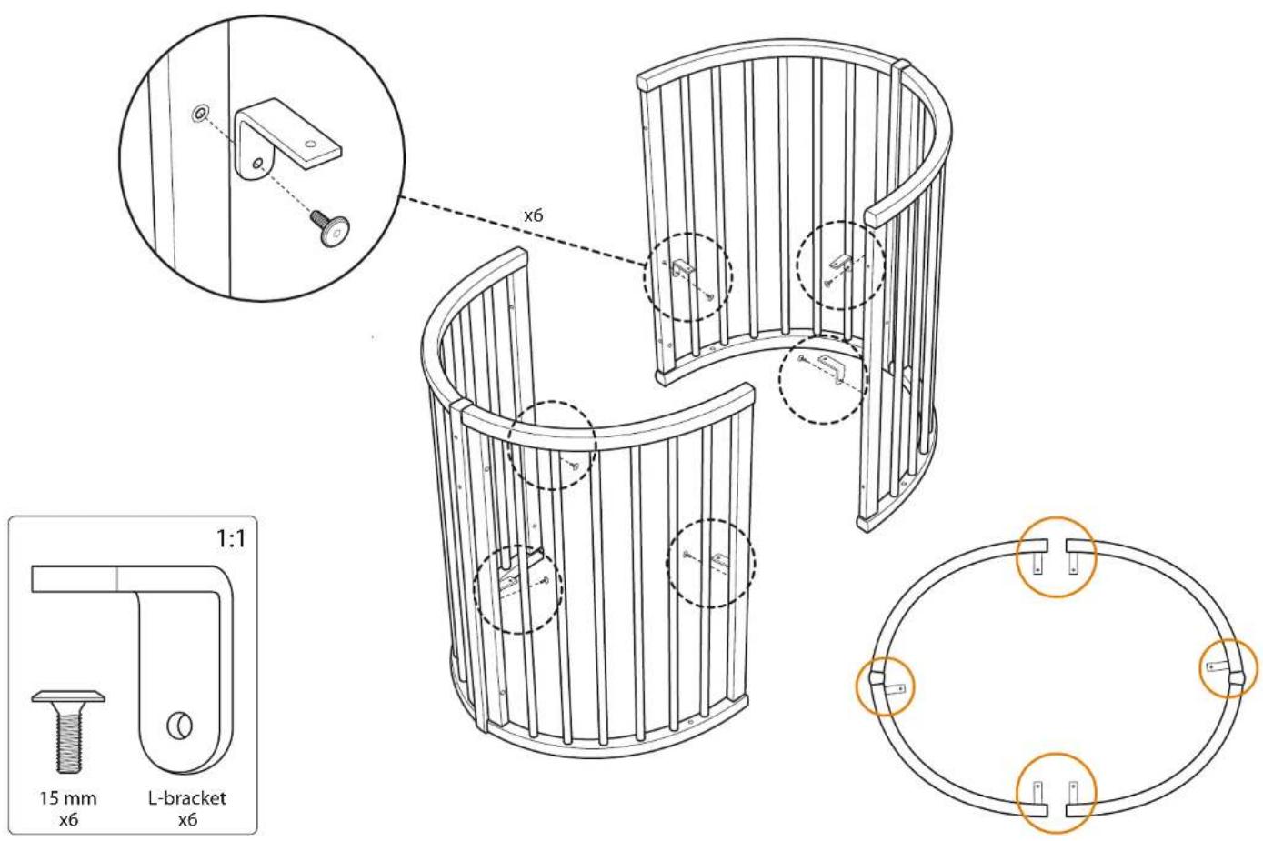 STOKKE Sleepi Bed - Items included - 8