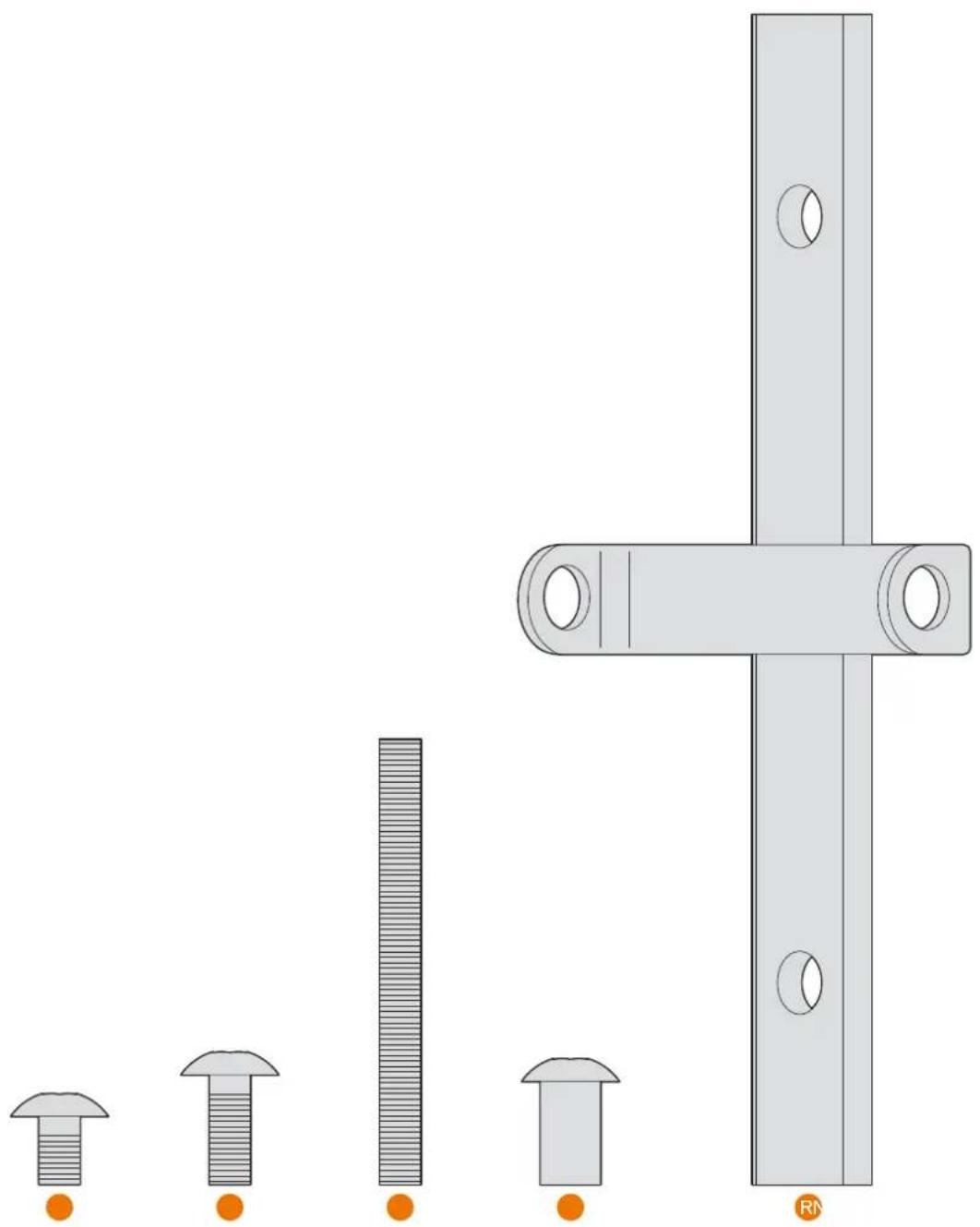 STOKKE Speepi Extension Bed - Stokke Sleepi Drape Rod Screw Bag - 1