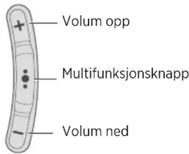 BOSE SoundSport Pulse - Funksjoner for medieavspilling og volum - 1