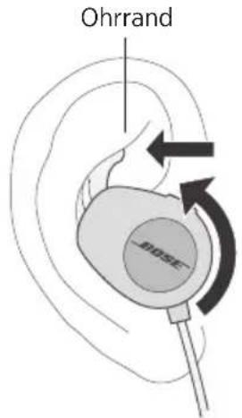 BOSE SoundSport Pulse - Anpassen der Ohrhörer an Ihre Ohren - 1