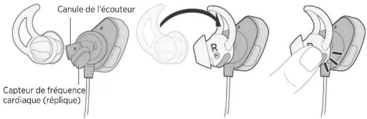 BOSE SoundSport Pulse - Changement d'embouts StayHear®+ Pulse - 2
