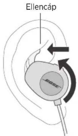 BOSE SoundSport Pulse - A fülhallgatók fülbe helyezése - 1