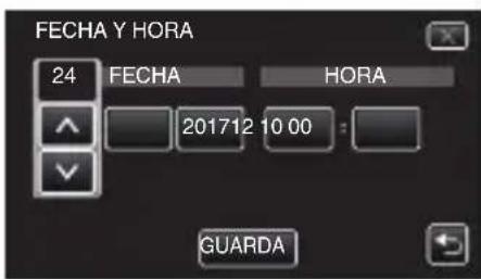 JVC GZR435 - Ajuste la fecha y la hora. - 1