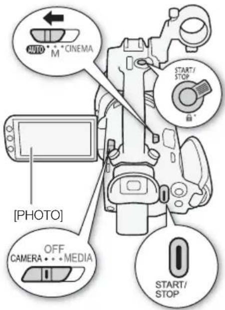 CANON XA35 - Pour enregistrer une série video - 1