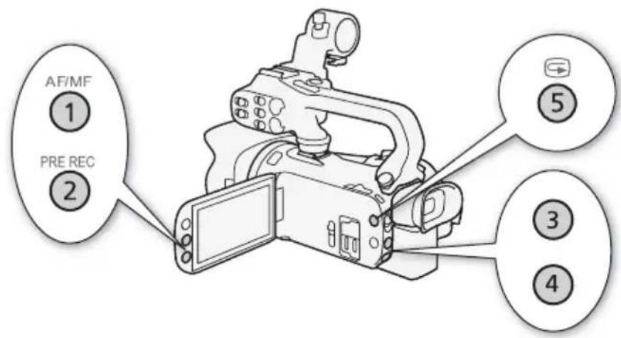 CANON XA35 - Touches attribuables - 1