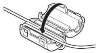 CANON XA35 - Fixation du tore de ferrite - 1