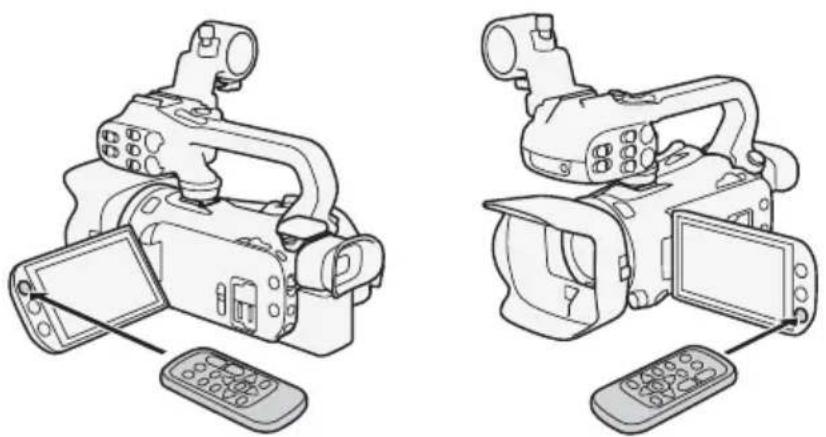 CANON XA35 - Pour utiliser la télécommande sans fil - 1