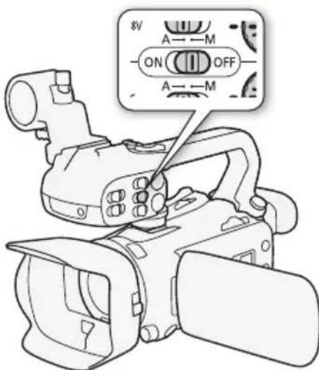 CANON XA35 - Enregistrement du son sur le canal 1 (CH1) - 1