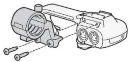 CANON XA35 - Fixation du support de microphone - 1