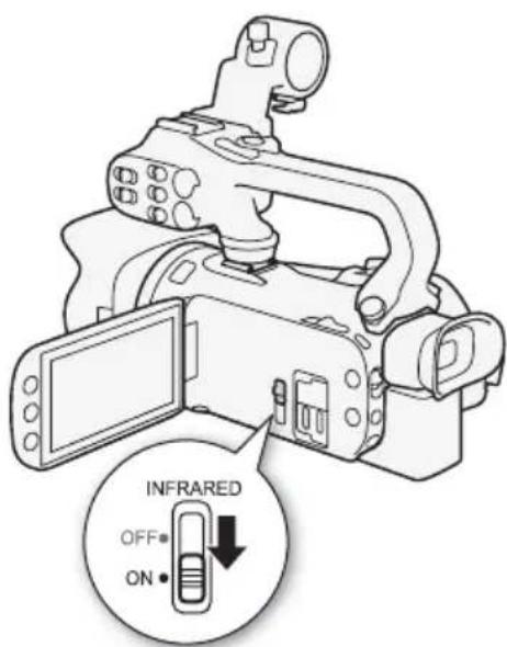 CANON XA35 - Activation du mode infrarouge - 1