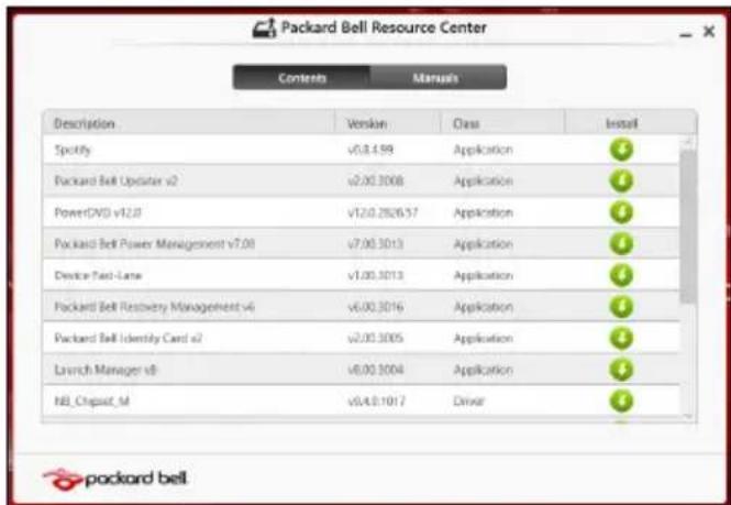 PACKARD BELL Easy Note LG - Réinstaller les pilotes et les applications - 2