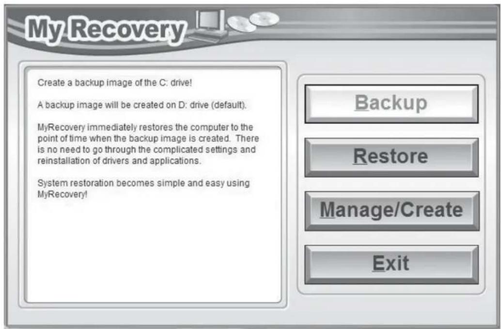 FUJITSU LifeBook T732 - Backing Up a System Image - 2