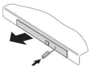 FUJITSU LifeBook T732 - Emergency Optical Drive Tray Release - 1