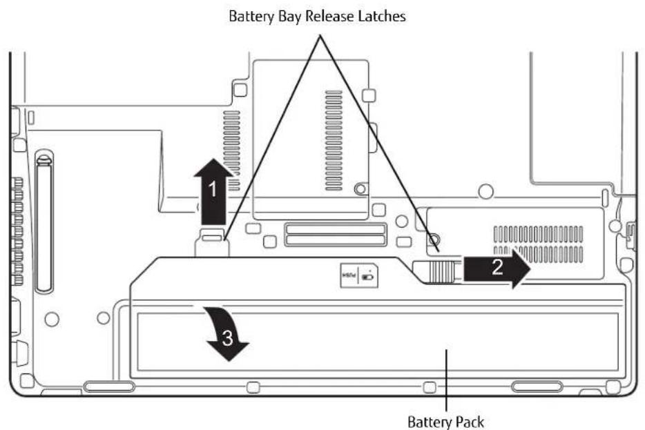 FUJITSU LifeBook T732 - Hot-swapping Batteries - 2