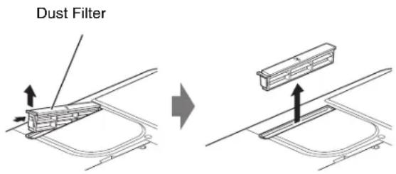 FUJITSU LifeBook TH700 - Cleaning the dust filter - 2