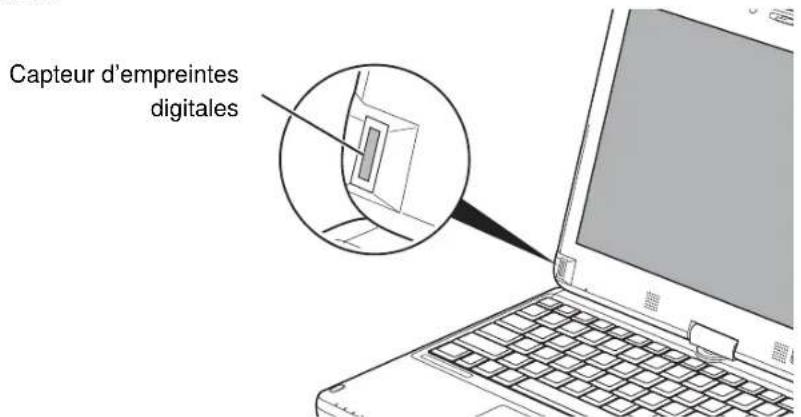 FUJITSU LifeBook TH700 - Présentation du capteur d'empreintes digitales - 1