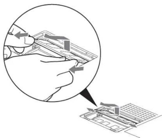FUJITSU LifeBook T901 - Removing a Memory Upgrade Module - 1