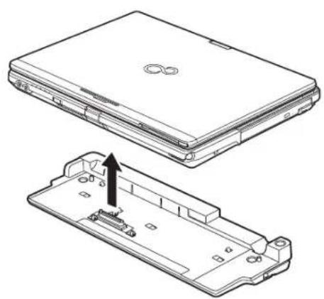 FUJITSU LifeBook T901 - Detaching Port Replicator - 2