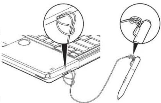 FUJITSU LifeBook T901 - Installing a Pen Tether - 1