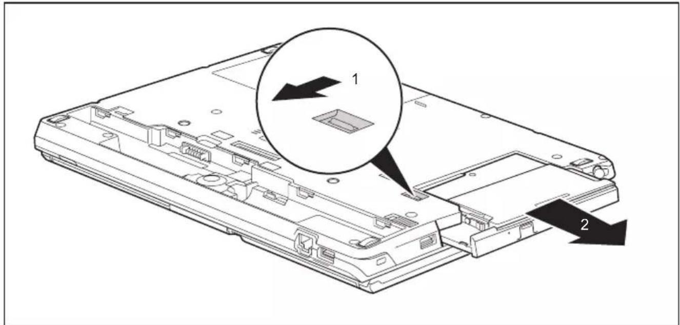 FUJITSU LifeBook T725 - Démonterunmodule - 1