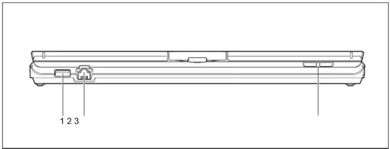 FUJITSU LifeBook T725 - Portsetélémentsdecommande - 3