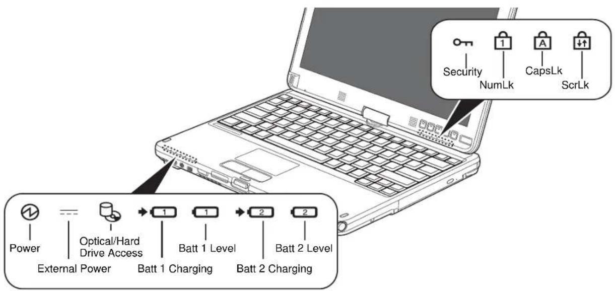 FUJITSU LifeBook T730 - Battery Latches - 1