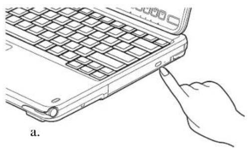FUJITSU LifeBook T730 - Gently push the holder tray back in until you hear a click - 2