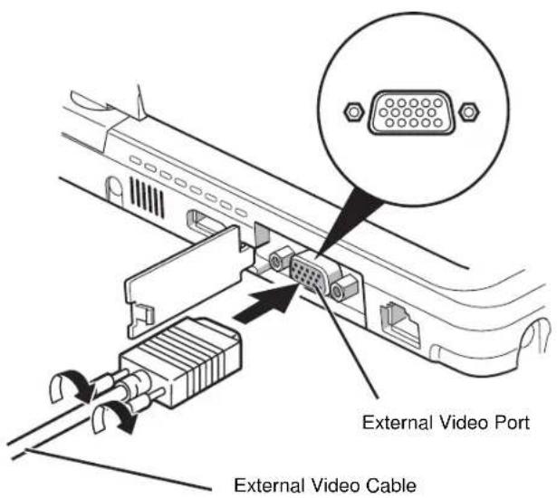 FUJITSU LifeBook T730 - External Video Port - 2