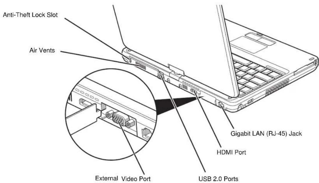 FUJITSU LifeBook T730 - Pen Tether Attachment Point - 1