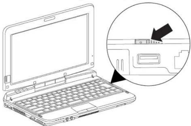 FUJITSU LifeBook T580 - Power/Suspend/Resume Switch - 2