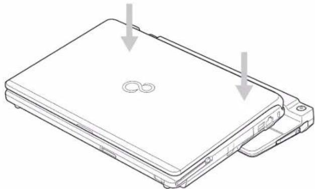 FUJITSU LifeBook S762 - Attaching the Port Replicator - 1
