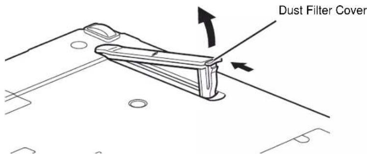FUJITSU LifeBook S762 - Cleaning the dust filter - 2