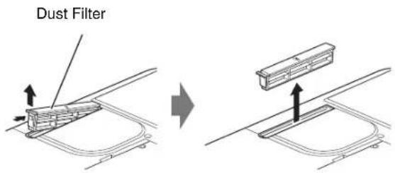 FUJITSU LifeBook T731 - Cleaning the dust filter - 2