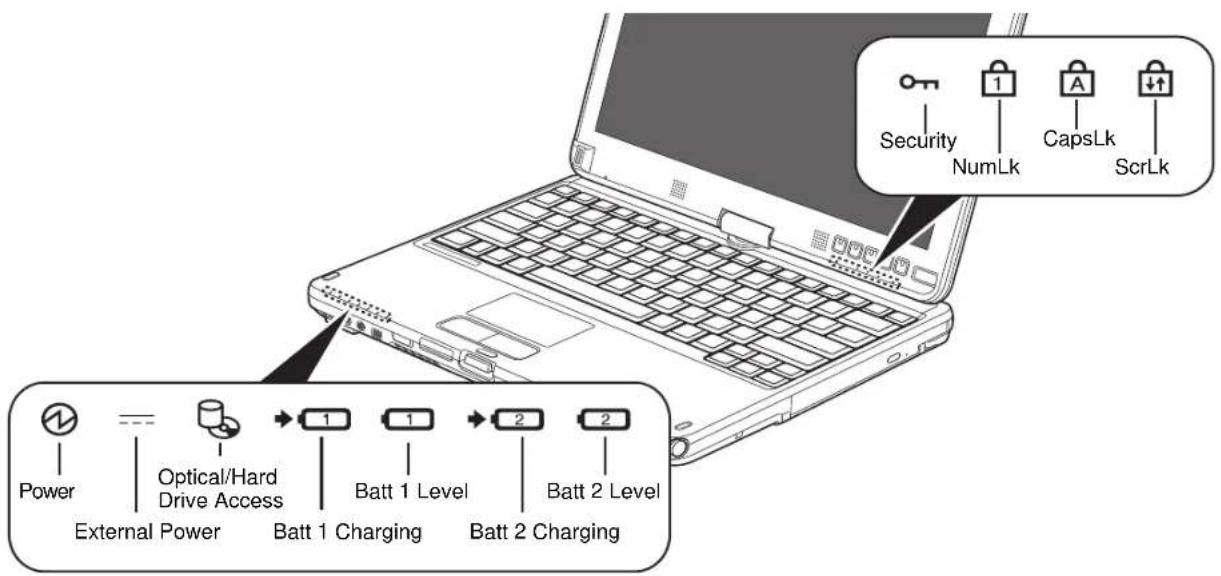FUJITSU LifeBook T731 - Battery Latches - 1