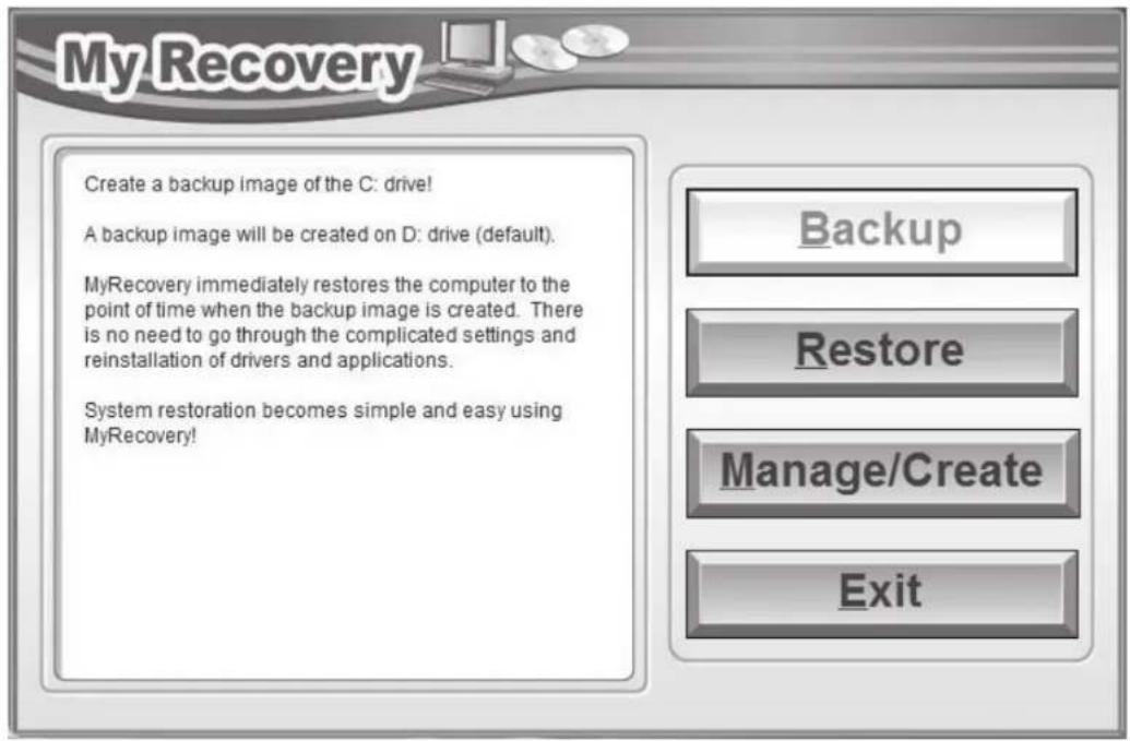 FUJITSU LifeBook T731 - Backing Up a System Image - 2