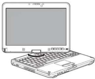FUJITSU LifeBook T731 - Utilisation du système comme une tablette - 4