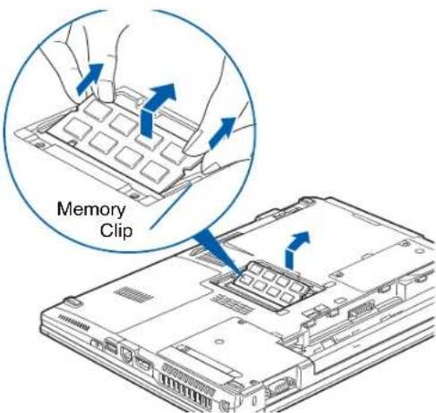 FUJITSU Lifebook S760 - Removing a Memory Upgrade Module - 1