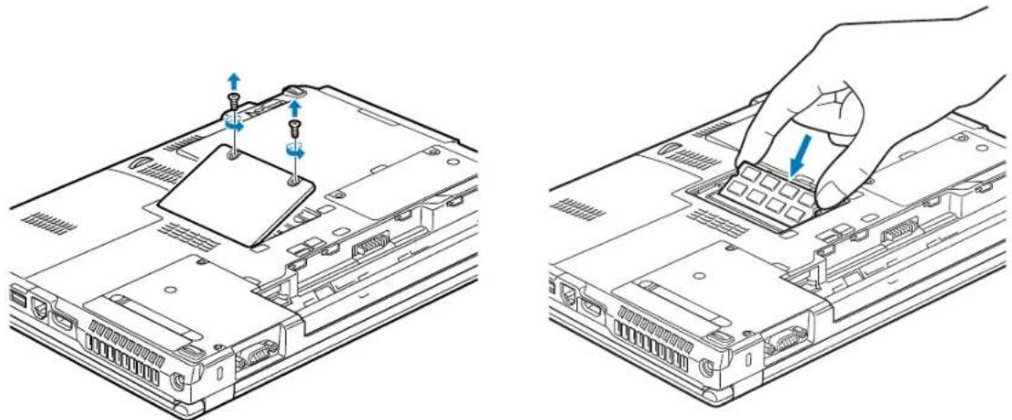 FUJITSU Lifebook S760 - Installing Memory Upgrade Modules - 1
