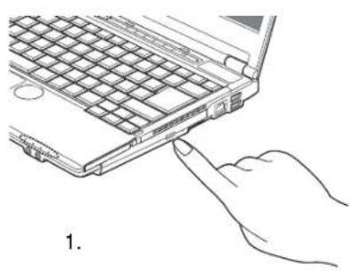 FUJITSU Lifebook S760 - Installation d'un disque dans votre lecteur - 3