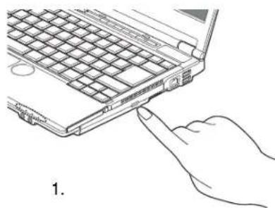 FUJITSU Lifebook S760 - Loading Media on Your Drive - 3