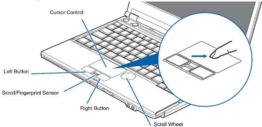 FUJITSU Lifebook S760 - Touchpad Pointing Device/Scroll Wheel - 1