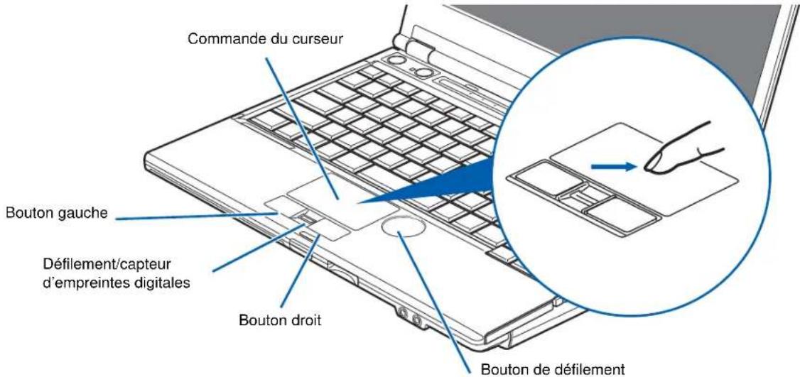 FUJITSU Lifebook S760 - Pavé tactile TouchPad/Bouton de défilement - 1