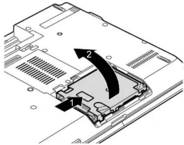 FUJITSU Lifebook E751 - Déposedudisquedur - 1