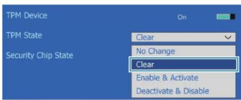 SAMSUNG ATIV Book 9 Style - Reglez TPM State sur Clear. - 1