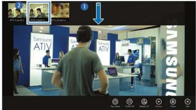 SAMSUNG ATIV Book 9 Style - Lire une autre video tout en jouant le fjichier video en cours - 1