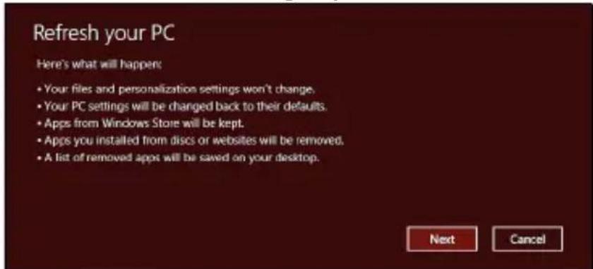 PACKARD BELL EasyNote LV - De pc vernieuwen vanaf de back-up - 1