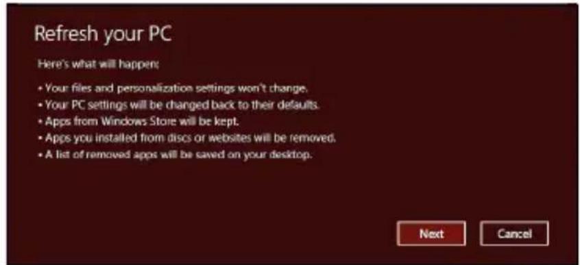 PACKARD BELL EasyNote LV - Actualizar su PC desde la copia de seguidad de recuperacion - 1