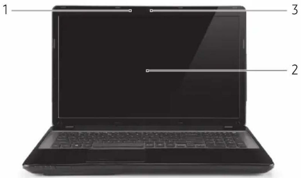 PACKARD BELL EasyNote LV - TOP VIEW - DISPLAY - 1