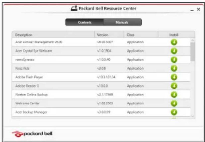 PACKARD BELL EasyNote LV - Reinstalar controladores y aplicaciones - 3